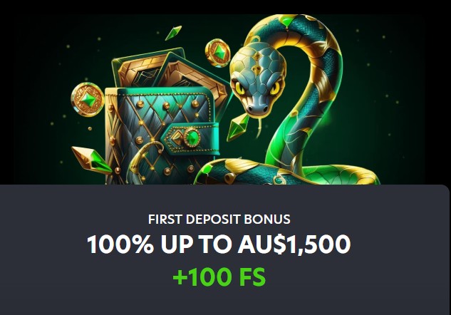 Neospin Casino first deposit bonus 100% match up to $1500 AUD with promo code NEO1